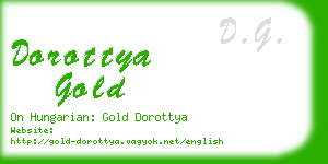 dorottya gold business card